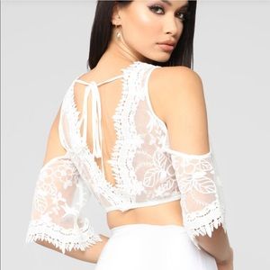 Fashion Nova Lace Crop Top